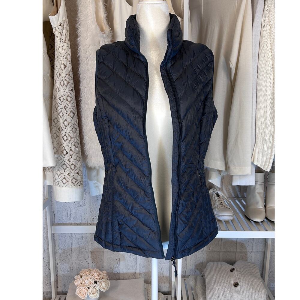 32 Degrees Women's Size S Blue Gray Quilted Puffer Vest Jacket # 0099 - Picture 5 of 10